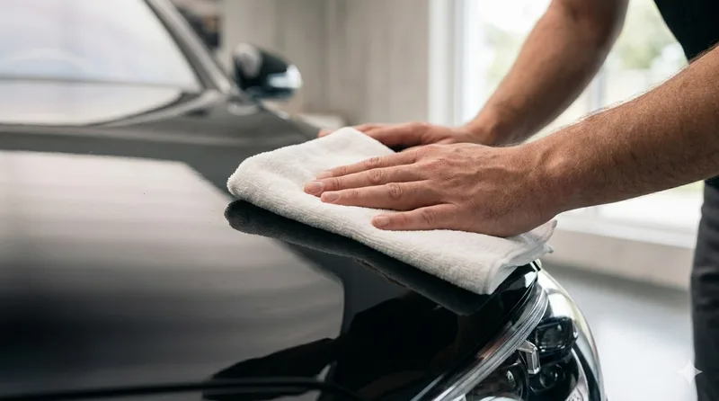 Essuyage microfibre carrosserie — lavage auto premium Toulouse