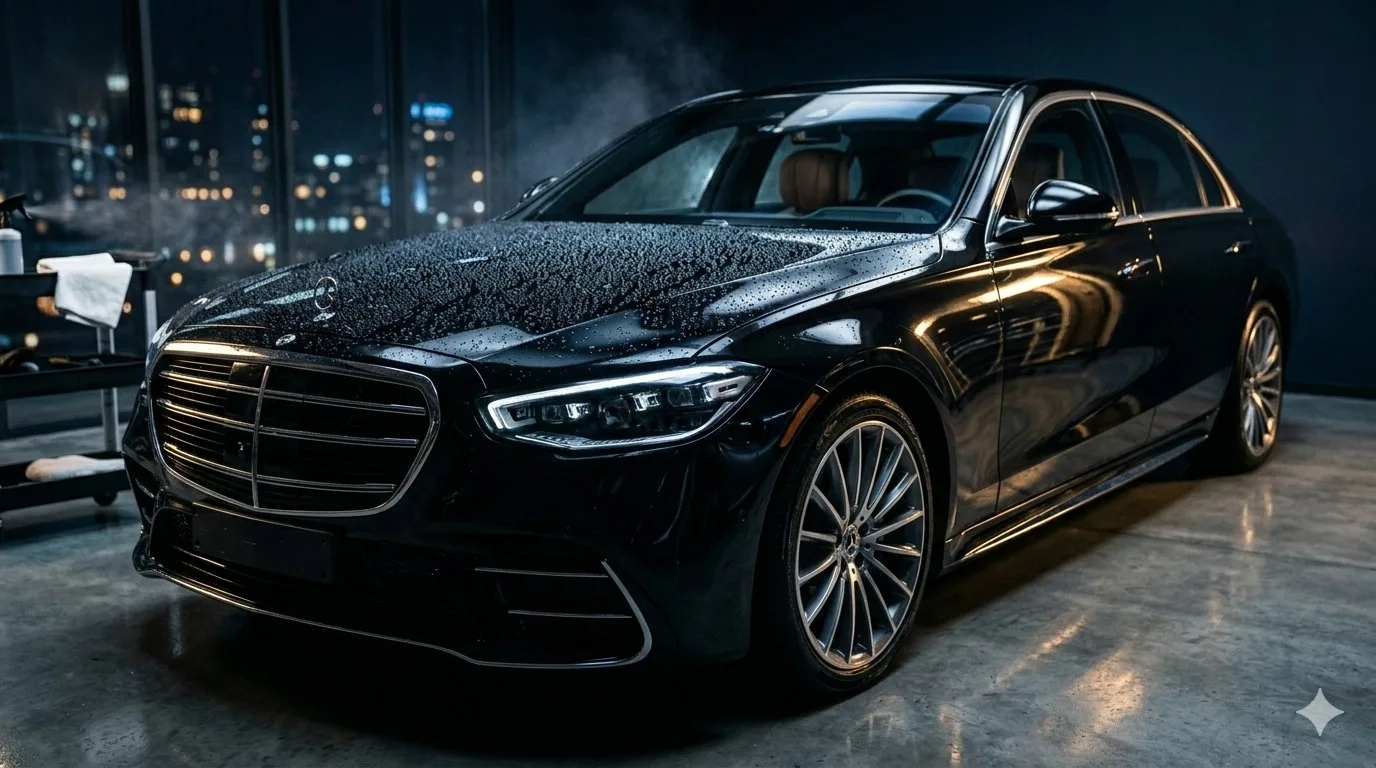 Résultat showroom Mercedes après nettoyage premium Toulouse